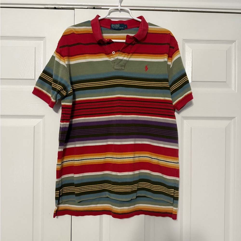 Striped Polo Shirt - Multicolor